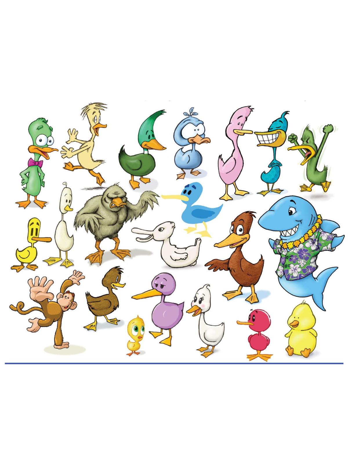 cartoon ducks