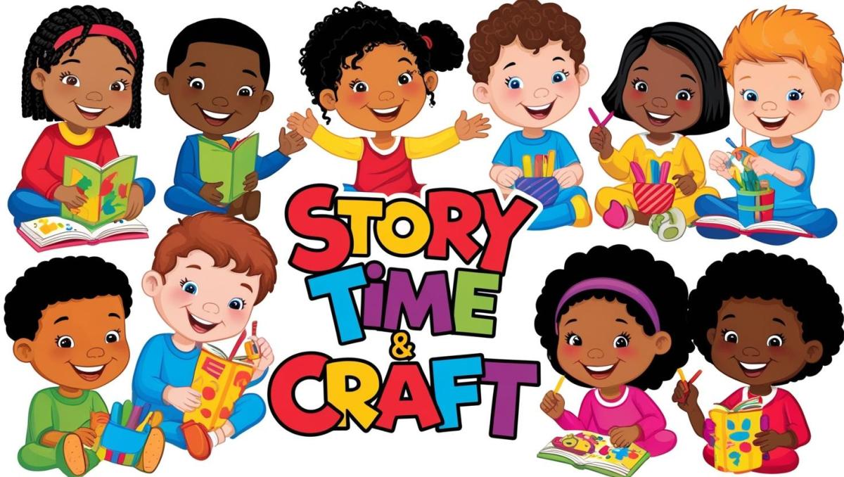 image of children's story time and craft!